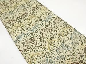 アンティーク 鳳凰に花唐草模様織出し丸帯(材料)